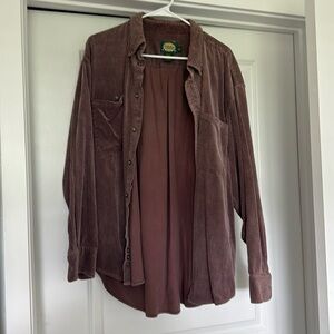 Cabela's Brown Corduroy Casual Button Down Shirt
